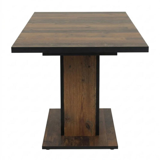 Ausziehbarer Esszimmertisch, Oldwood Dekor, 120-160x80x76cm
